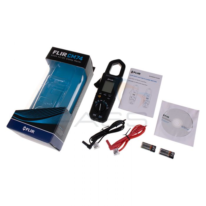 FLIR CM74 Commercial True RMS AC/DC Clamp Meter kit