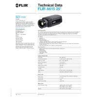 FLIR AG15 Thermal Camera - Technical Data