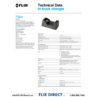 FLIR In-Truck Charger - Datasheet