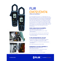 FLIR CM74 Clamp Meter - Datasheet
