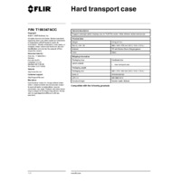 FLIR T199347ACC Hard Transport Case for FLIR's T5XX Thermal Cameras - Datasheets