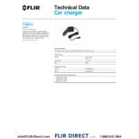 FLIR T198532 Car Charger - Datasheet