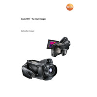 Testo 890 Thermal Imaging Camera - Instruction Manual