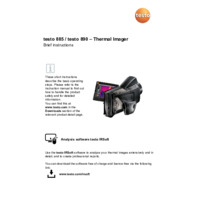Testo 890 Thermal Imaging Camera - Short Instructions